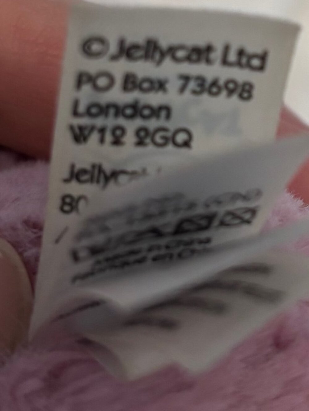 Jellycat Blossom Heart Bunny in Tulip Pink - Picture 5 of 8